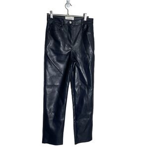 Aritizia Wilfred Melina Dark blue Faux Leather Pants 2
